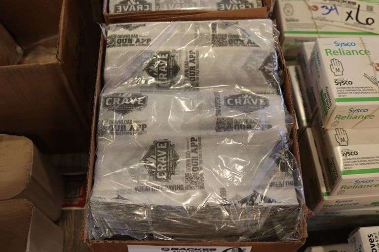 Times 2 - Cases of 12" x 9" food basket paper