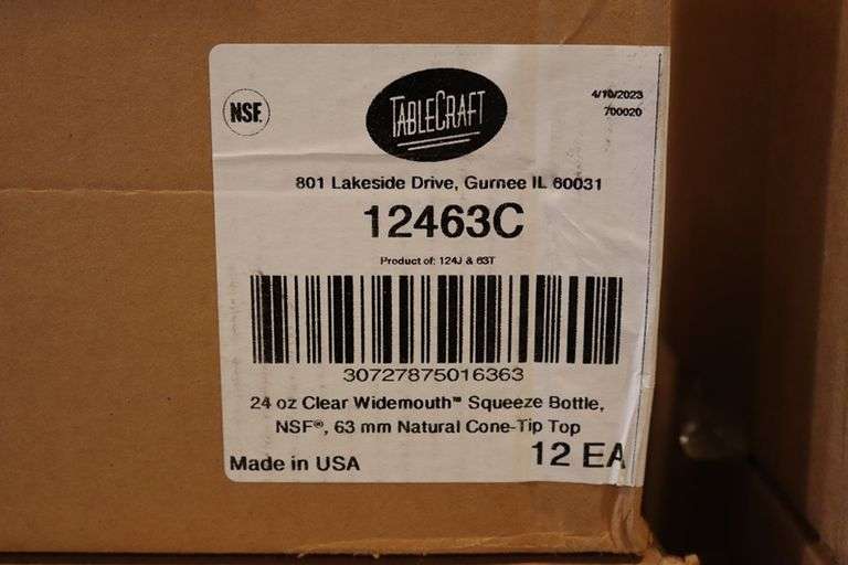 Times 2 - New Cases of Table Craft 24 oz. squirts
