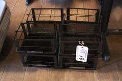 Times 8 - Black metal 6 bin table squirt organizer