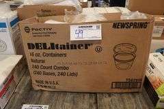 1/2 case of Pactiv 16 oz.