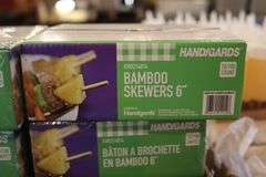 Case plus of Hand Gard's 6" bamboo skewers