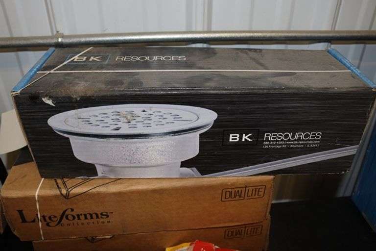 New BK Resources BKLWR2 twist lever drain Backes Commercial Auctioneers