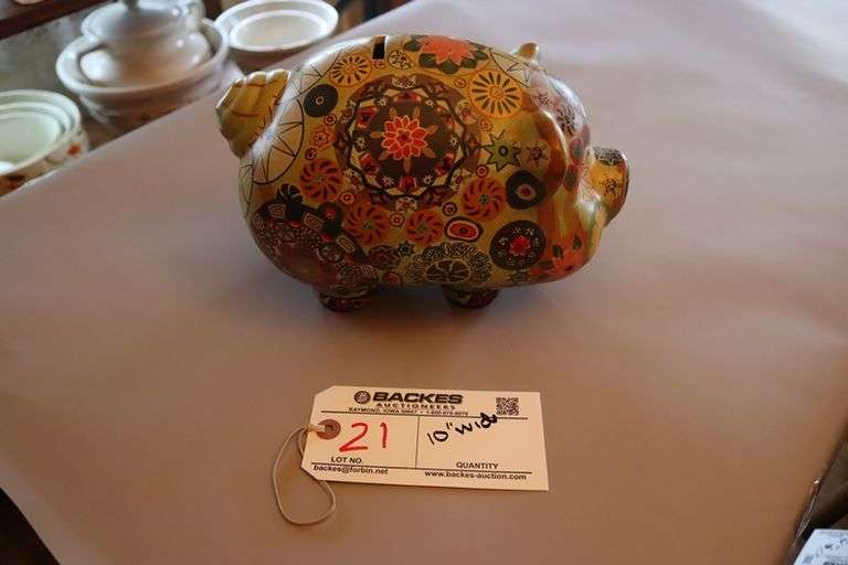 Mexican Pottery 11" long Piggy Bank