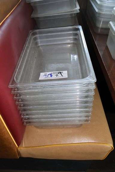 Times 9 - 12" x 20" x 4" acrylic inset pans - no lids