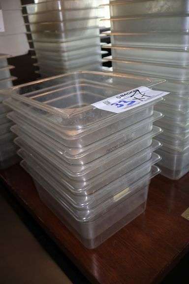 Times 7 - 1/2 x 6" acrylic inset pans - no lids