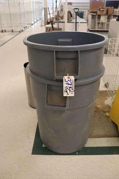 Times 2 - Rubbermaid 55 gallon brute barrels