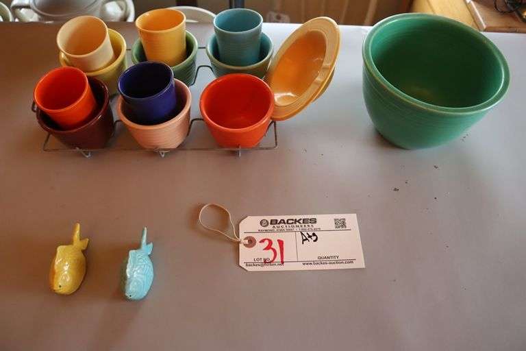 All to go - Assorted Fiesta style cups, bullions and more