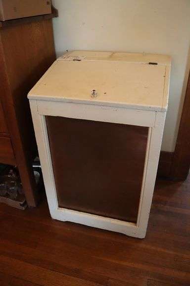 20" x 32" x 32" tall potato/flour bin - altered but in good condition