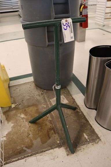 Ashland green metal adjustable height stand