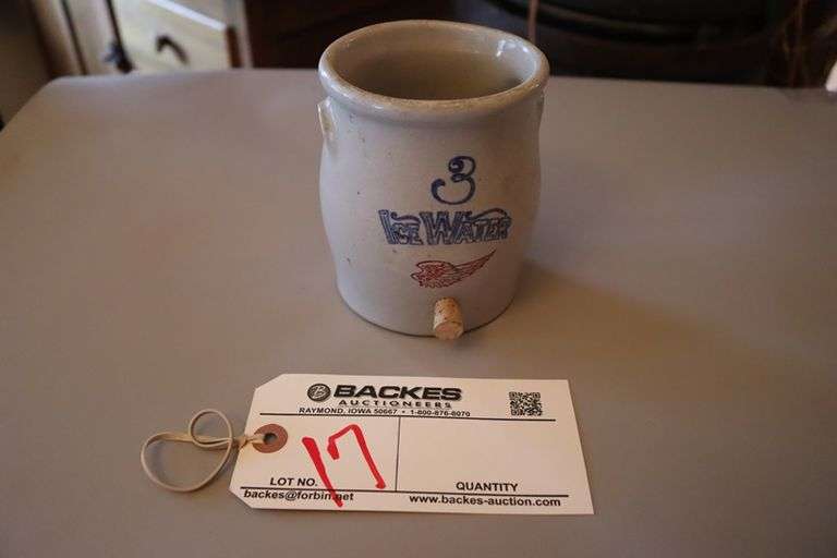 Red Wing vintage stoneware ice water cooler