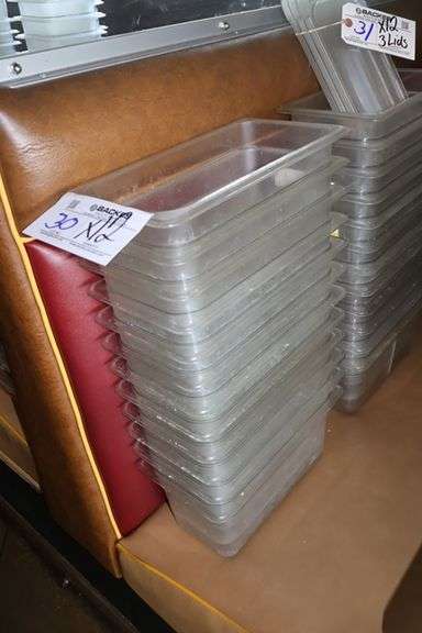 Times 12 - 1/3 x 6" acrylic inset pans - no lids