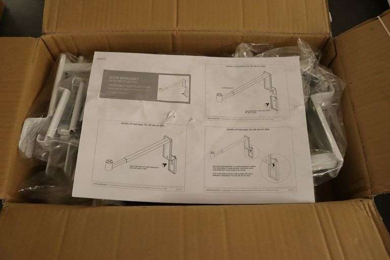 New sign bracket in box