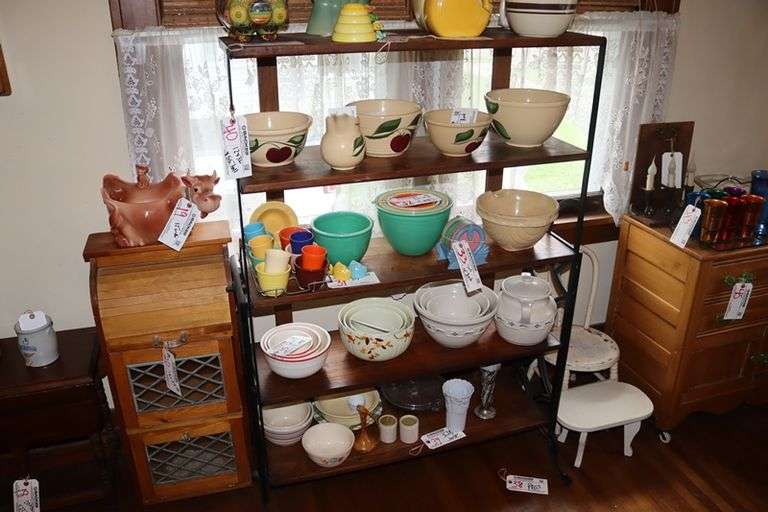 12" x 36" wide x 55" tall 5 oak shelf display with cast base