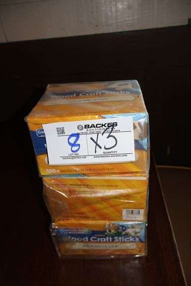 Times 3 - 6" x 3/4" wood craft sticks