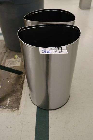 Times 2 - Stainless trash cans