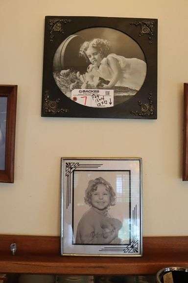 Pair to go - 13" x 14" and 10" x 12" Shirley Temple famed prints