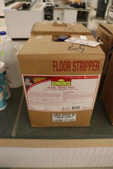 Times 2 - Simoniz 5 gallon floor stripper - feels 3/4 full on both