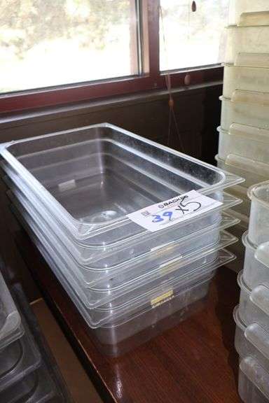 Times 5 - 12" x 20" x 6" acrylic inset pans - no lids