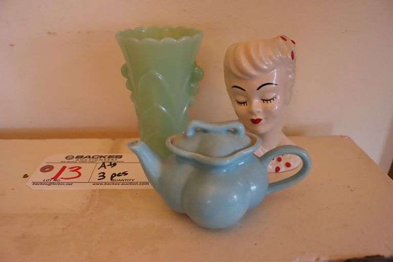All to go - tea pot, planter head and maybe Jade vase