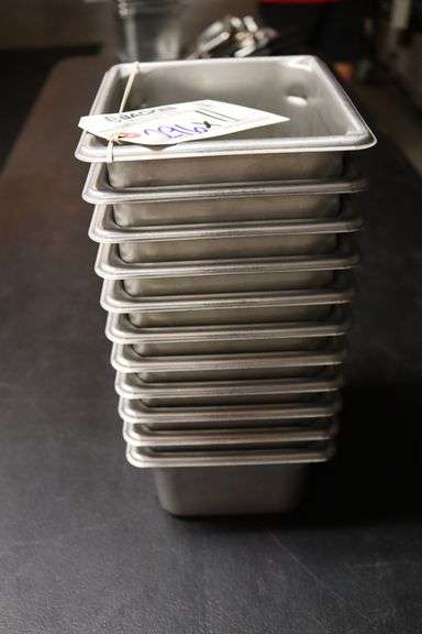 Times 11 - 1/6 x 4 stainless insets with no lids
