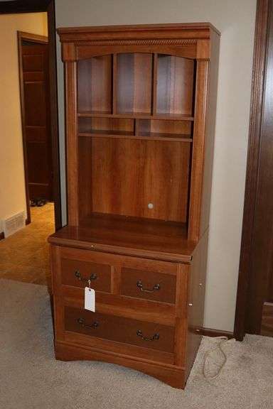 30" x 72" wood framed wall cabinet - nice
