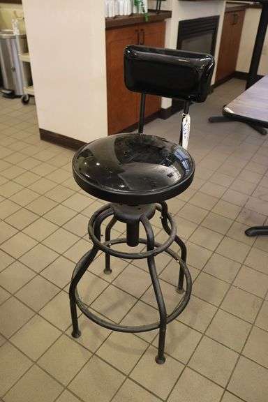 Single high gloss vinyl bar stool