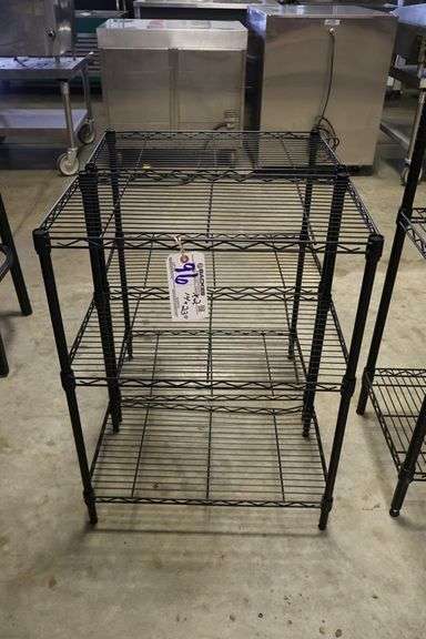 Times 2 - 14" x 23" Black coated wire racks