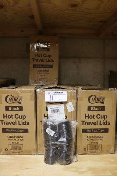 All to go - Choice black hot cup travel lids
