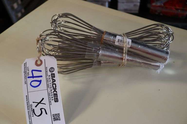 Times 5 - Pinch WWP-10 stainless 10" whips
