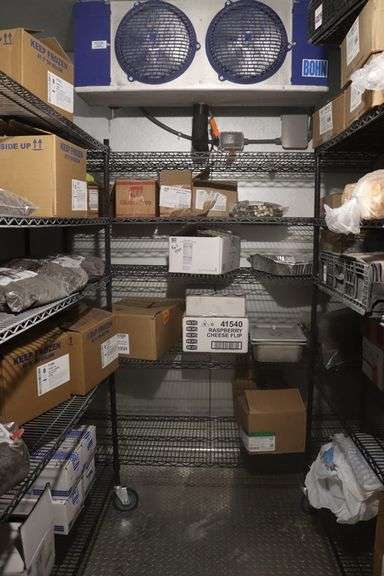 Times 3 - black coated portable wire racks - 2) 24" x 60" and 1) 24" x 72"