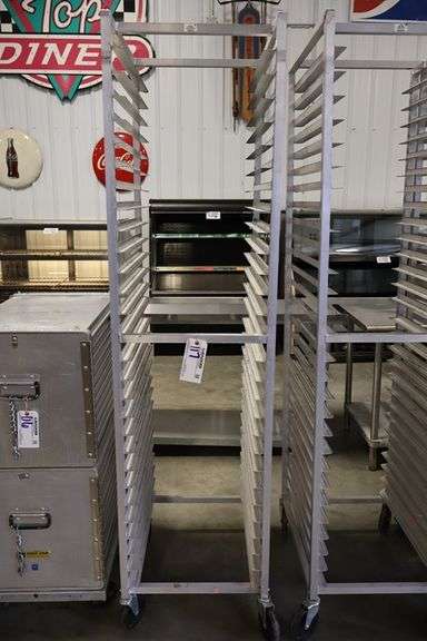Advance Tabco PR30-2W portable aluminum sheet pan rack