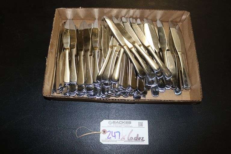 Times 6 dozen - heavy duty knives - matches forks