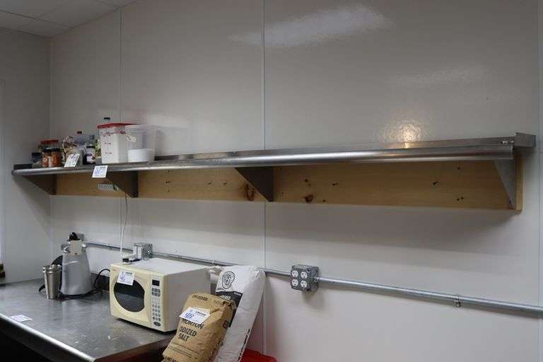 12" x 11' stainless wall mount shelf