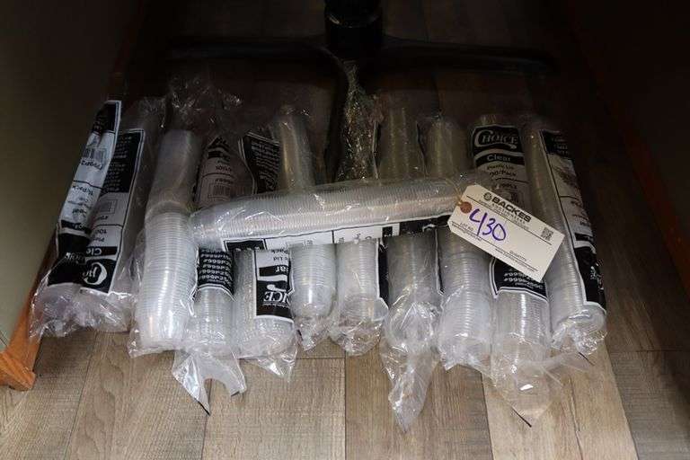 All to go - 2 oz clear portion cups with some lids