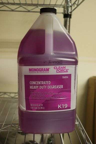 Times 2 - gallons of Monogram concentrated degreaser