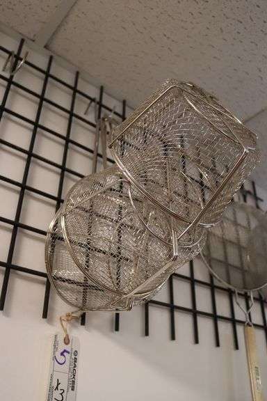 Times 3 - Supera FCB-9 wire fryer baskets