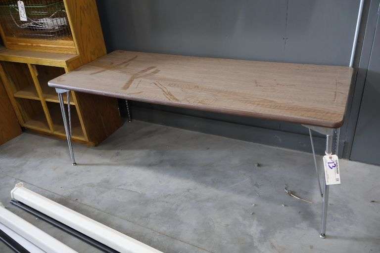 30" x 72" wood laminate top table