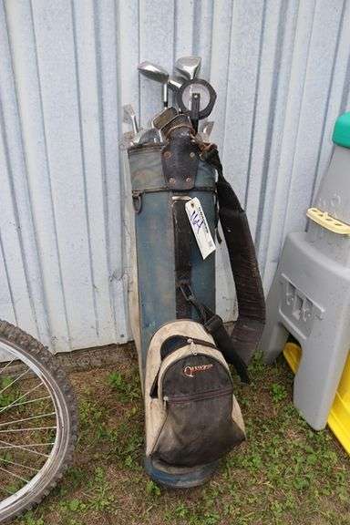 Golf clubs with bag