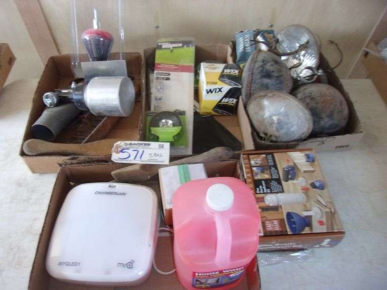 4 boxes of various hardware items
