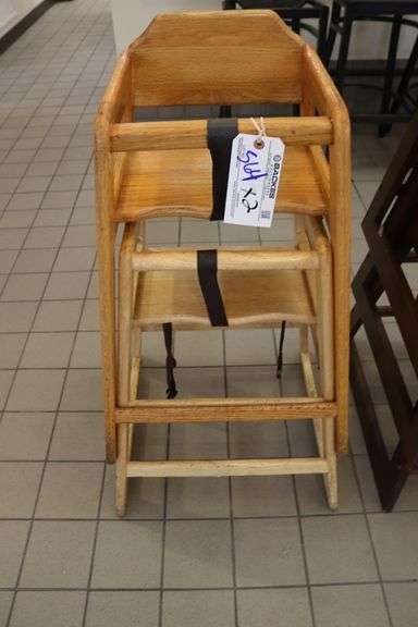 Times 2 - oak high chairs