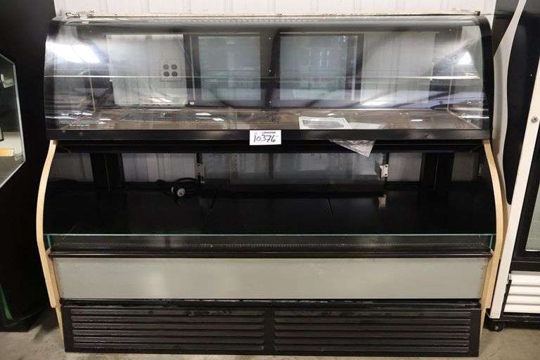 76" Structural HMBC6 combination upper dry display case with lower self service refrigerated cooler - 208-240 volt, 1 phase