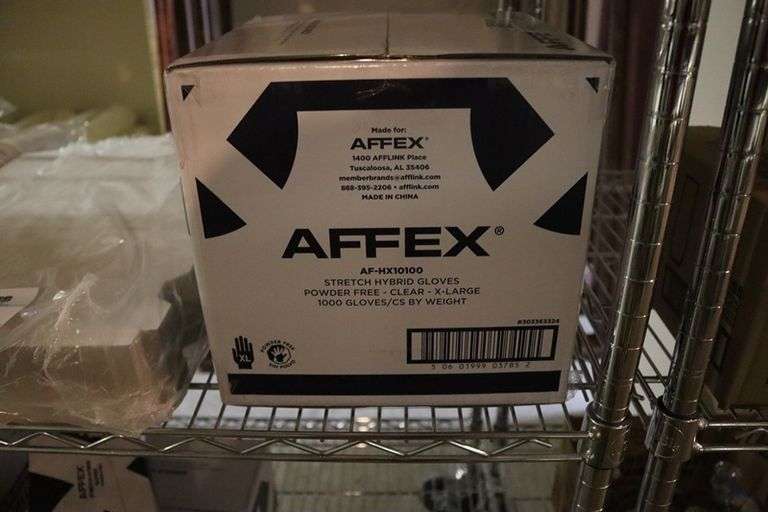 Full case AFFEX model AF-HX 10100 stretch hybrid XL flex gloves