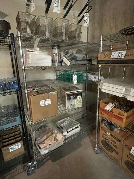 Times 2 - 24" x 60" portable chrome racks