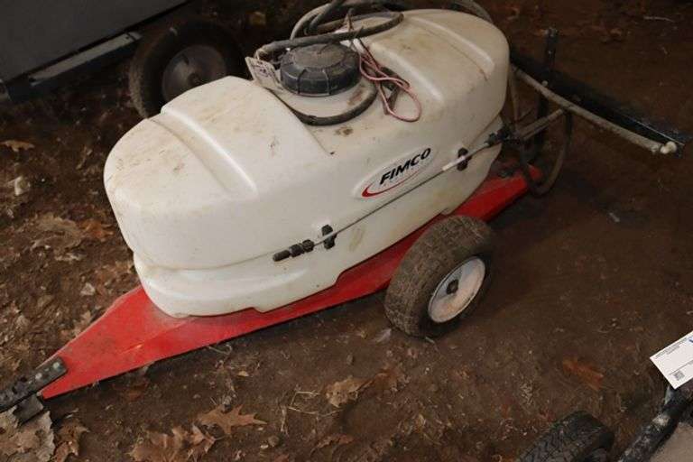 Fimco 25 gallon bull behind sprayer