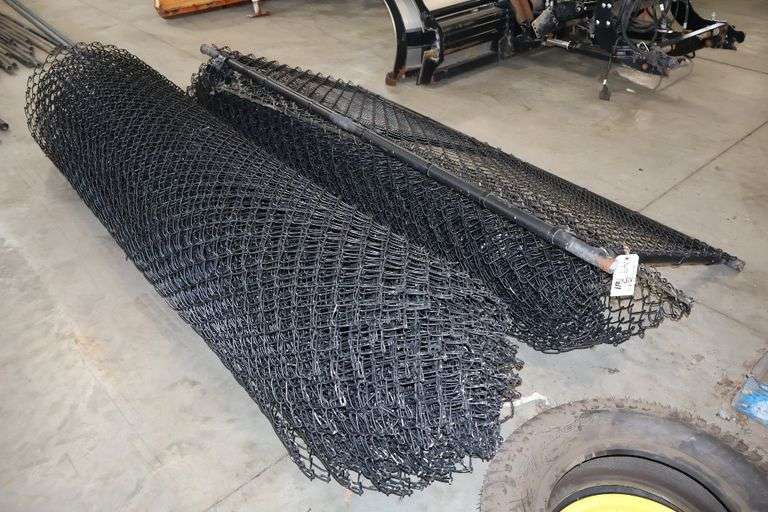 All to go - 8' Black coated chain link fence with door - was used for a playground - unknown dimensions before removal
