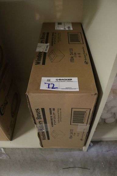 Case of Window bakery boxes - 9" x 9" x 2 1/2" with windows