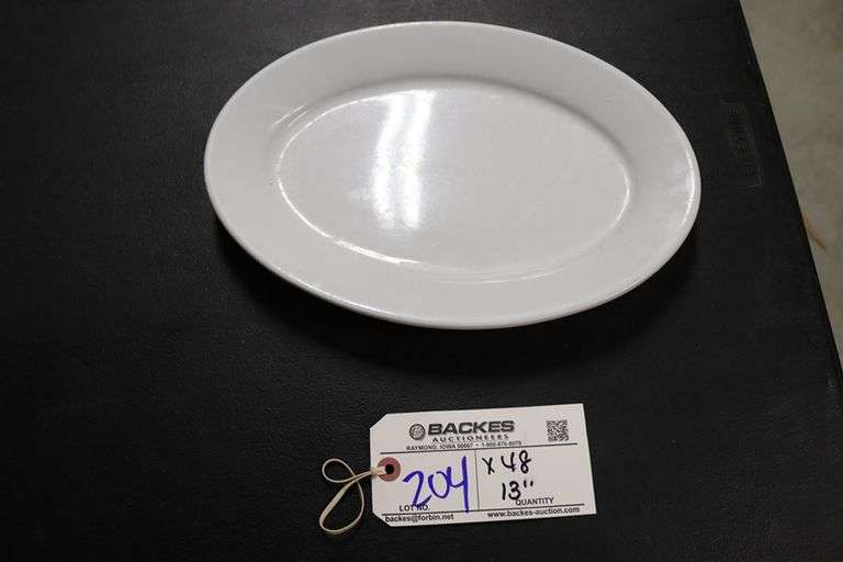 Times 48 - Oneida 13" oval heavy duty platters