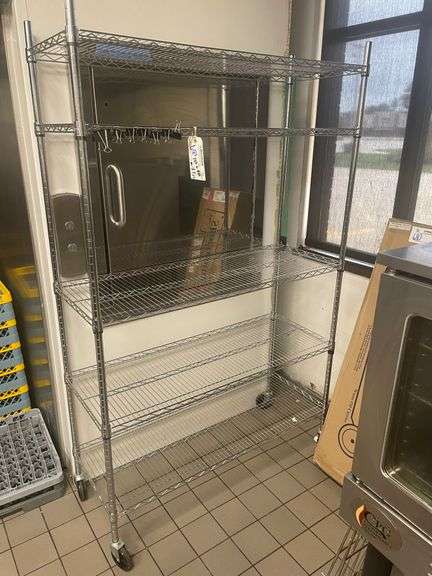 18" x 48" chrome portable rack