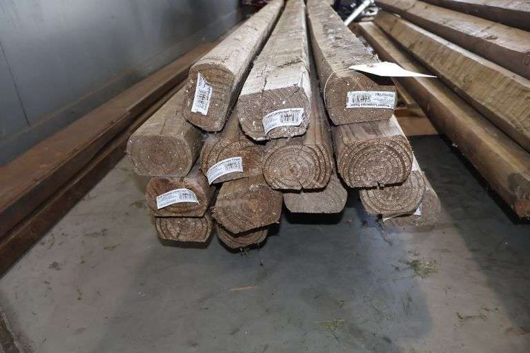 All to go - Treated landscape lumber - most are 96" - some are warped