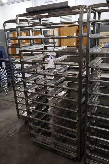 13 rail stainless roll in baking rack